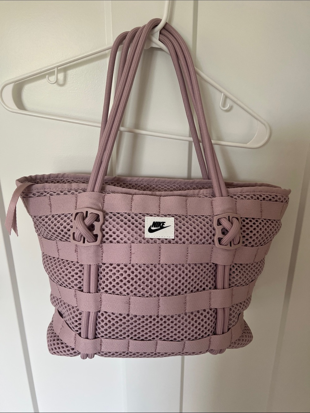 Nike Air Tote Bag Small Plum Chalk Pink Black CU2607-516 NWOT Like New